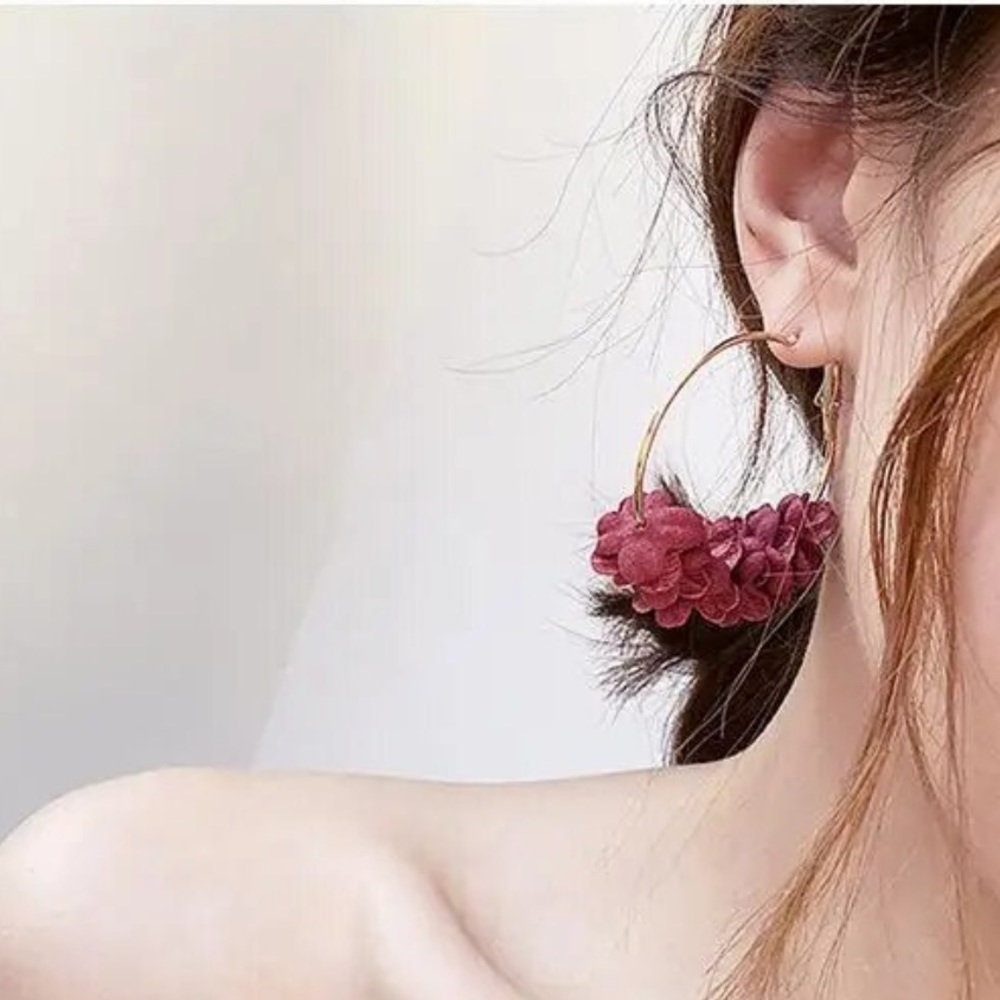 Beautiful Flower Petals Earrings